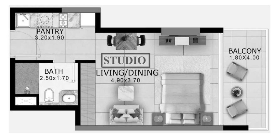Apartmán v Arlington Park v Dubai Land, SAE 1 izba, 40.23 m2 č. 711847