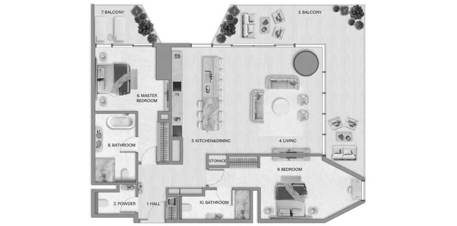 Appartement à Al Reem Island, Abu Dhabi, EAU: 2 chambres, 144.93 m2 № 737699