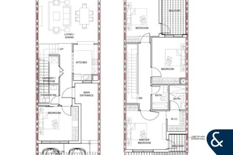 Radový dom v Dubai Land, SAE 4 spálne, 215 m2 č. 697694 - Fotografia 11