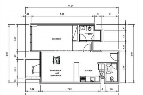 Byt v Jumeirah Village Circle, Dubai, SAE 1 ložnice, 64 m² Č.: 601554 - fotografie 19