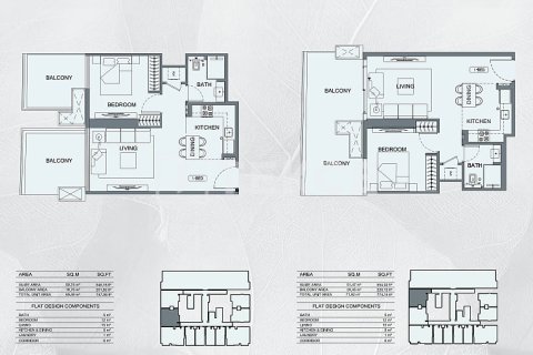 Apartament de vânzare în Jumeirah Village Circle, Dubai, EAU 2 dormitoare, 75 mp.  №691661 - poză 19