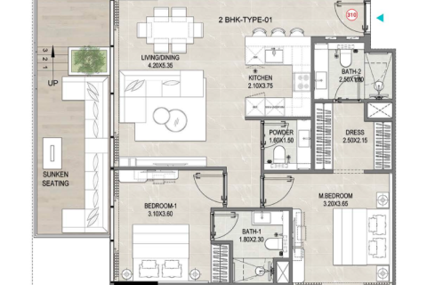 Appartement à vendre à  Dubai Land, Dubai, EAU 1 pièce, 41 m2 № 732431 - photo 7