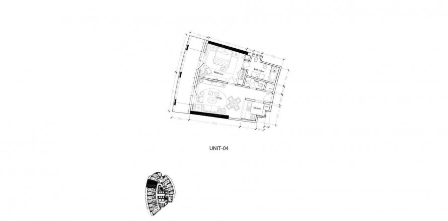 Byt v TOWERS BY PARAMOUNT v Business Bay, Dubai, SAE 1 ložnice, 87.25 m² Č.: 282413