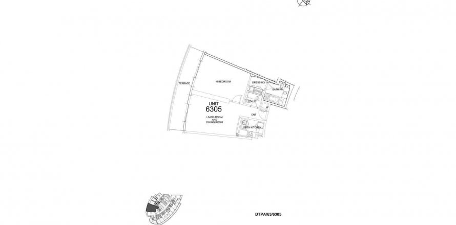 Byt v TOWERS BY PARAMOUNT v Business Bay, Dubai, SAE 1 ložnice, 98.03 m² Č.: 282389