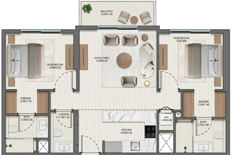 Купить квартиру в Дубай, ОАЭ 3 комнаты, 83м2, № 686388 - фото 12