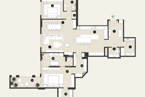 Apartment sa Al Hamra Village, Ras Al Khaimah, UAE 2 silid-tulugan, 857 sq.m. № 690010 - larawan 3