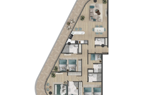 Müüa korter asukohaga Al Marjan Island, Ras Al Khaimah, AÜE: 1 magamistoaga, 80 m² Nr 690005 - pilt 11
