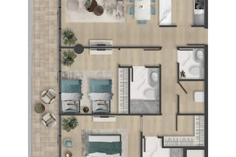 Müüa korter asukohaga Al Marjan Island, Ras Al Khaimah, AÜE: 1 magamistoaga, 80 m² Nr 690005 - pilt 10