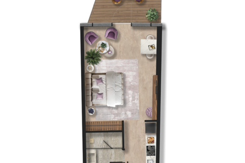 Apartman u Al Marjan Island, Ras Al Khaimah, UAE 1 soba, 46 m2 Br. 690004 - fotografija 10