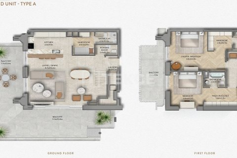 Bliźniak na sprzedaż w Yas Island, Abu Dhabi, ZEA 2 sypialnie, 306 mkw., nr 670158 - zdjęcie 17