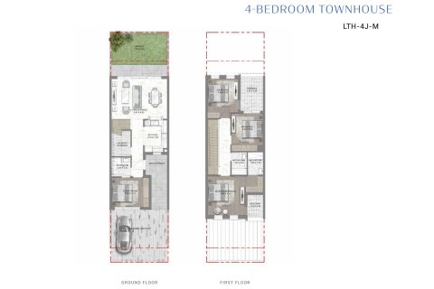 Radový dom v Damac Lagoons, Dubai, SAE 4 spálne, 211 m2 č. 704592 - Fotografia 3