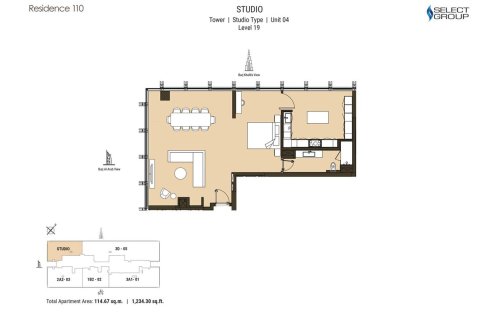 Appartamento in vendita a Business Bay, Dubai, EAU 1 camera, 115 mq. № 704595 - foto 6