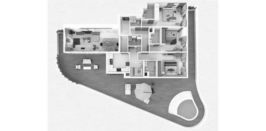 Appartement in Majan, Dubai, VAE 2 slaapkamers, 265.28 vr.m. nr 688078