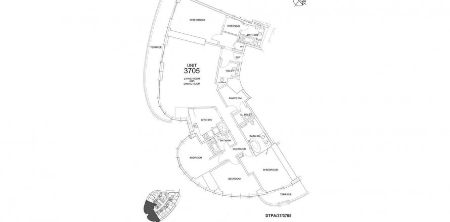 Apartment in TOWERS BY PARAMOUNT in Business Bay, Dubai, UAE 4 bedrooms, 260.21 sq.m. № 574465