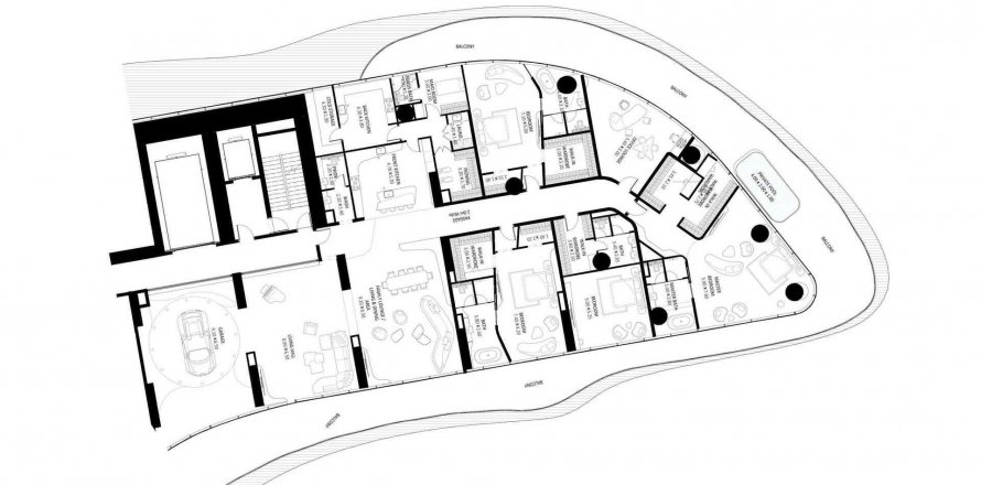 Apartment in BUGATTI RESIDENCES BY BINGHATTI in Business Bay, Dubai, UAE 4 bedrooms, 943.97 sq.m. № 292900