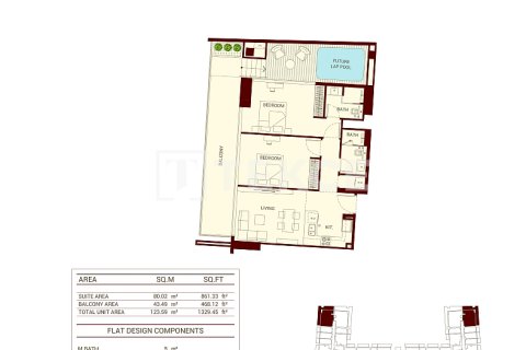 Apartament na sprzedaż w Jumeirah Village Circle, Dubai, ZEA 2 sypialnie, 108 mkw., nr 565109 - zdjęcie 10