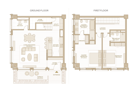 Dubai, संयुक्त अरब अमीरात में अपार्टमेंट, 1 बेडरूम, 100 वर्ग मीटर, संख्या 689964 - फ़ोटो 8