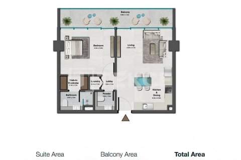 Apartman u Jumeirah Village Circle, Dubai, UAE 1 spavaća soba, 77 m2 Br. 688443 - fotografija 18