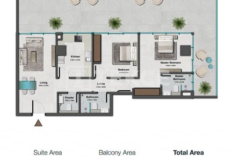 Apartman u Jumeirah Village Circle, Dubai, UAE 1 spavaća soba, 77 m2 Br. 688443 - fotografija 20