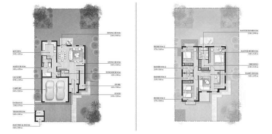Vila v Bloom Living Malaga v Abu Dhabi, SAE 3 spálne, 254 m2 č. 650473