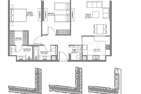 Byt v Aljada, Sharjah, SAE 3 ložnice, 271 m² Č.: 699451 - fotografie 11