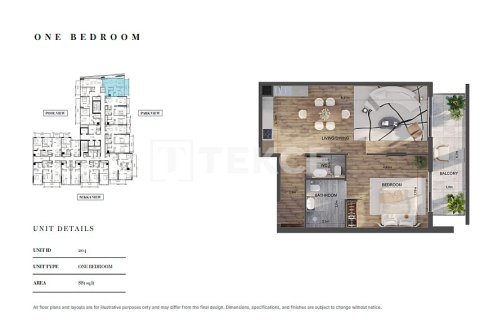 Wohnung zum Verkauf in Jumeirah Village Circle, Dubai, VAE 1 Zimmer, 44 m2 Nr. 730807 - Foto 13