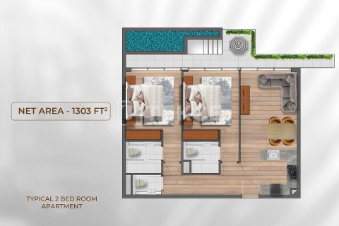 Apartament na sprzedaż w Dubai, ZEA 1 pokój, 42 mkw., nr 730876 - zdjęcie 18