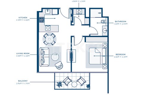 Διαμέρισμα σε Dubai, ΗΑΕ 1 δωμάτιο, 36 τ.μ. Αρ. 730875 - φωτογραφία 21