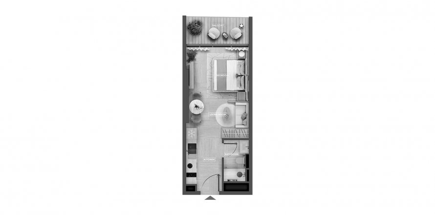 Byt v SkyHills Astra v Al Barsha, Dubai, SAE 35.1 m² Č.: 574708