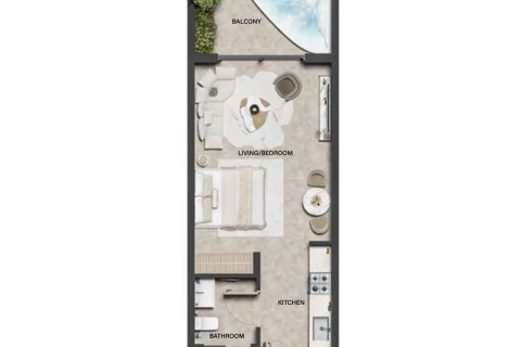 Appartement te koop in Dubai Land, Dubai, VAE 1 kamer, 43 vr.m., nr 732438 - foto 6