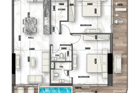 Dzīvoklis Dubai Landjā, AAE 1 istaba, 38 m2 Nr. 732435 - attēls 8