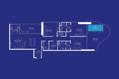 Maritime City, Dubai, UAE의 판매용 아파트 번호 690223 - 사진 9