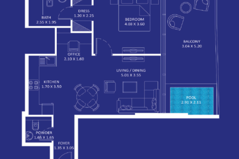 Maritime City, Dubai, UAE의 판매용 아파트 번호 690223 - 사진 7