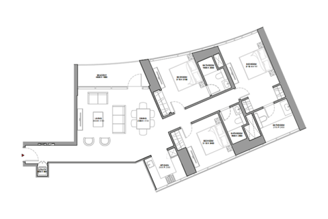 Dubai、UAE にあるマンション販売中 1ベッドルーム、47 m2、No690221 - 写真 8