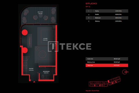 Byt v Al Marjan Island, Ras Al Khaimah, SAE 2 ložnice, 110 m² Č.: 693298 - fotografie 12