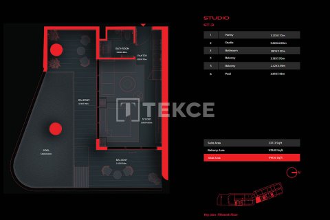 Byt v Al Marjan Island, Ras Al Khaimah, SAE 2 ložnice, 110 m² Č.: 693298 - fotografie 14