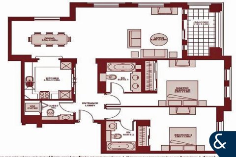 شقة للبيع في Old Town، دبي، الإمارات العربية المتحدة 2 غرفة نوم ، 132 متر مربع ، رقم 666403 - صورة 16