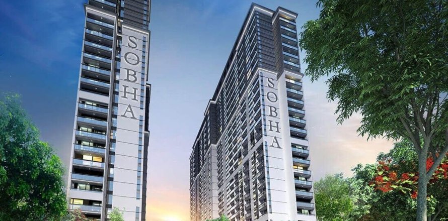 Пәтер Дубай, БАӘ-да 2 жатын бөлмелер, 90.1 м² № 692858