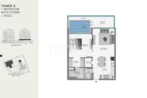 דירה למכירה ב Dubai, איחוד האמירויות  2 חדרי שינה, 121 מ"ר, מספר 677177 - תמונה 29
