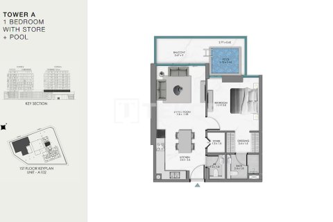 דירה למכירה ב Dubai, איחוד האמירויות  3 חדרי שינה, 155 מ"ר, מספר 677178 - תמונה 28