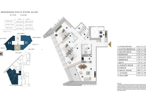 Maritime City, Dubai, संयुक्त अरब अमीरात में अपार्टमेंट, 1 कमरा, 43 वर्ग मीटर, संख्या 704402 - फ़ोटो 23