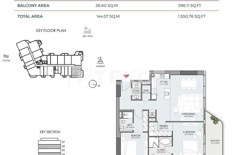 Apartmen di Dubai, UAE 3 bilik tidur, 206 meter persegi № 652906 - foto 29