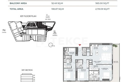 Apartmen di Dubai, UAE 3 bilik tidur, 206 meter persegi № 652906 - foto 20