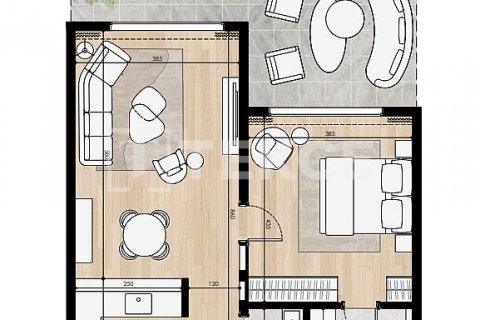 Apartament në Al Marjan Island, Ras Al Khaimah, Emiratet e Bashkuara Arabe 1 dhomë, 39 m2. № 623426 - Foto 18
