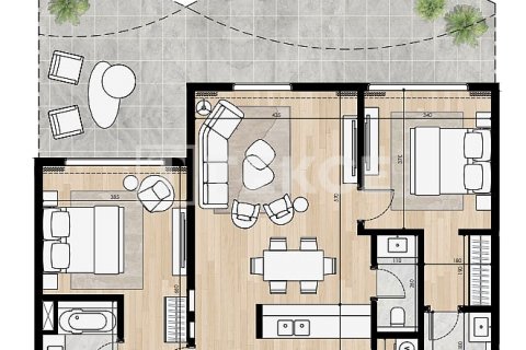 Apartment sa Al Marjan Island, Ras Al Khaimah, UAE 1 silid-tulugan, 74 sq.m. № 623427 - larawan 19
