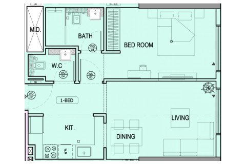 Apartamento para venda em Jumeirah Village Circle, Dubai, EAU 1 quarto, 58 m2 № 732563 - foto 6