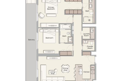 Купити квартиру в Дубай Хилс Эстейт, ОАЕ 1 кімната, 40м2, № 732568 - фото 8