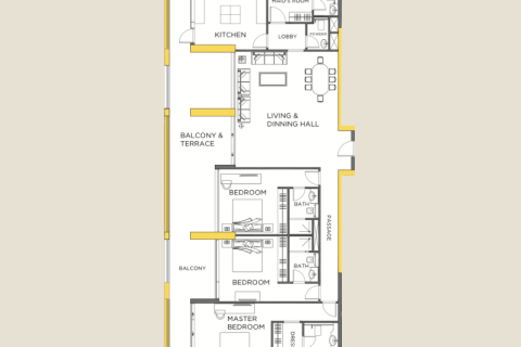 Apartman u gradu Business Bay, Dubai, UAE 1 soba, 52 m2 Br. 732569 - Slika 5