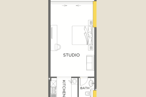Apartman u gradu Business Bay, Dubai, UAE 1 soba, 52 m2 Br. 732569 - Slika 2