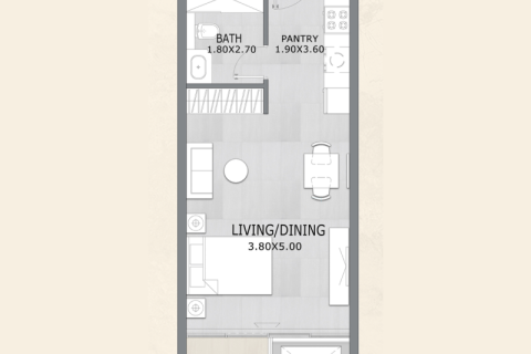 Купити квартиру в Al Furjan, Дубай, ОАЕ 1 кімната, 39м2, № 732564 - фото 12